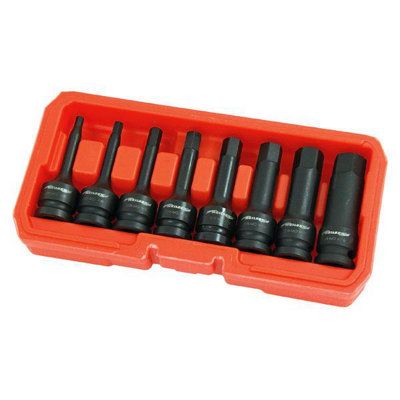 8 Piece Impact Bit Socket SetInt. Hex. 5-193M1/2" (Neilsen Ct3532) from B&Q