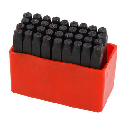 B&Q - 36Pc Letter & Number Punch Stamp Set U315  Ct4320)