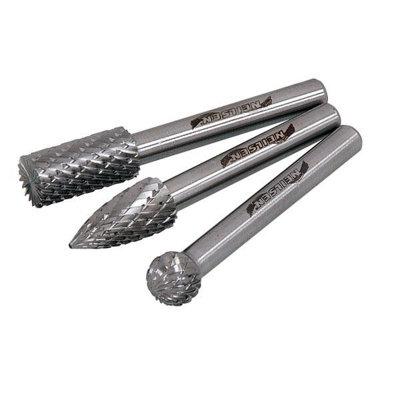 Neilsen 6mm Hss Rotary Burr Carbide Rotary Tool Burr Set Ball Cylinder & Cone (Ct4676) from B&Q