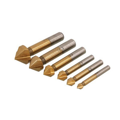 Titanium Coated Hss Countersink Drill Bit Set 6Pc Boxed (Neilsen Ct4822) from B&Q