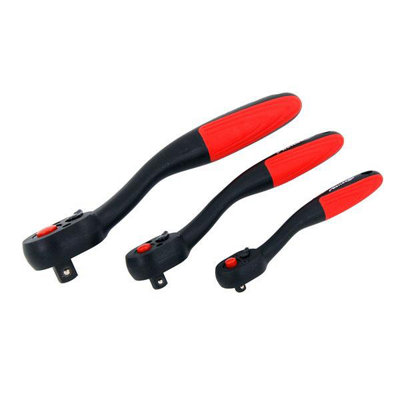 B&Q - Pro Quick Release 1/4''3/8''1/2'' Drive Ratchet Set ( Ct5131)
