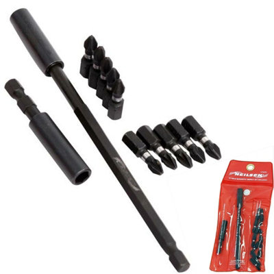 Neilsen 12Pc Magnetic Impact Bit Holder Screwdriver Set 25mm Pz2 Ph2 Pozi Bits from B&Q