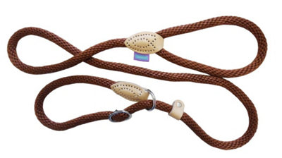 Dogco Rope Slip Lead Brown/tan 150Cm from B&Q