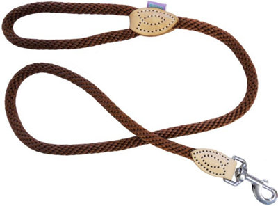 Dogco Supersoft Rope Trigger Lead Brown 14mm X48" from B&Q