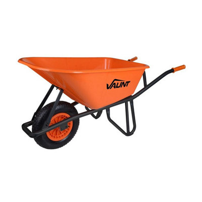 B&Q -  100L Trade Wheelbarrow Challenger L30 Plastic Site Wheel Barrow V1924050