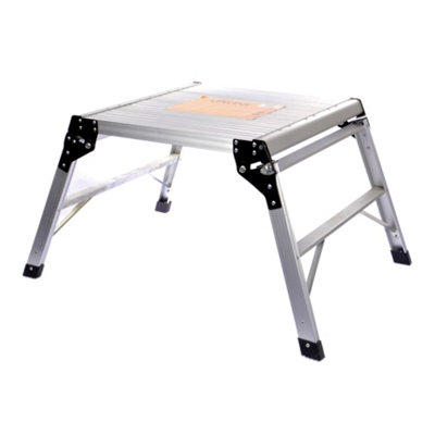 B&Q -  V2006005 Aluminium Work Platform 600mm X 600mm Non Slip Step Up Hop Up