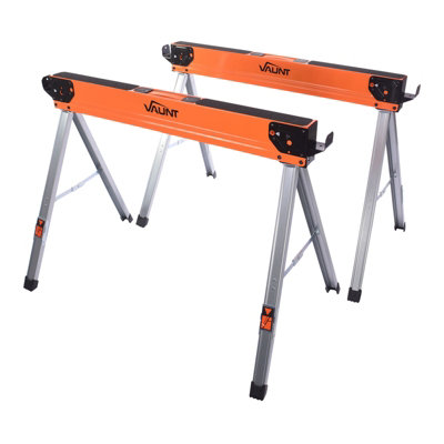 Vaunt V2003011 Heavy Duty Lightweight Saw Horse Twin Pack Load Capacity 1000Kg from B&Q