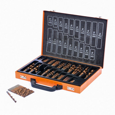 Vaunt Essentials 170 Piece Hss Cobalt Coated Drill Bit Set 1mm To 10mm Cased from B&Q