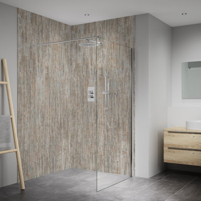 Splashwall Elite Mpc Tongue & Groove Bathroom & Wet Room Panel (H)2420mm (W)600mmMatt Tomenta from B&Q