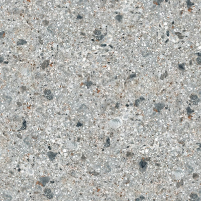 Splashwall Grey Terrazzo Effect Aluminium Splashback(H)800mm (W)900mm (T)4mm from B&Q