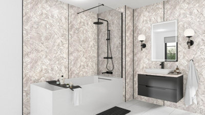 B&Q -  Pale Strata 2420 X 585 X 11mm Laminate Plywood Tongue & Groove