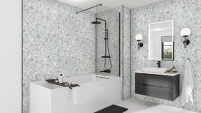 B&Q -  Classic Terrazzo 2420 X 585 X 11mm Laminate Plywood Tongue & Groove
