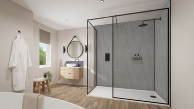 B&Q -  Granite 2420 X 585 X 11mm Laminate Plywood Tongue & Groove