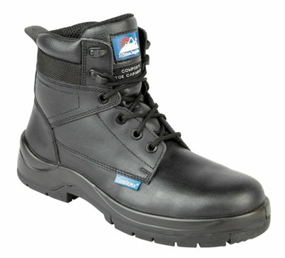 Himalayan Leather Hygrip Safety Boot (Black)  (Uk 8) from B&Q