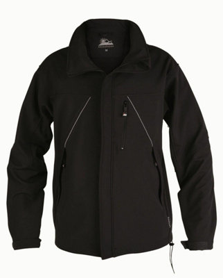 B&Q -  Black Endurance Softshell Jacket (Black)  (Large)