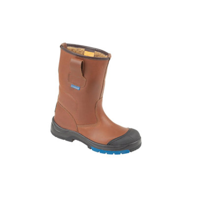 Himalayan Hygrip Safety Warm Lined Rigger Boot (Brown)  (Uk 8) from B&Q