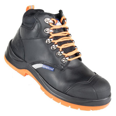 Himalayan Leather Steel Toe Cap And Midsole Reflecto S1P Safety Boot (Black)  (Uk 13) from B&Q