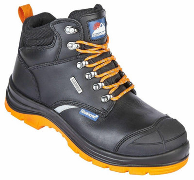 Himalayan Leather Steel Toe Cap And Midsole Waterproof Reflecto Safety Boot (Black)  (Uk 6) from B&Q