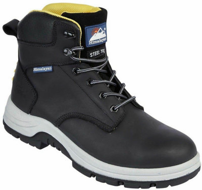 Himalayan Leather Steel Toe Cap And Midsole Safety Boot (Black)  (Uk 10) from B&Q