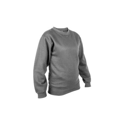 B&Q -  H876 Men's 0Gsm Sweatshirt (Grey)  (X Small)