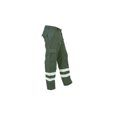 B&Q -  Men's H834 Titanium Work Trouser (42)  (Leg LengthShort)