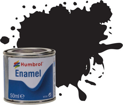Humbrol Tinlet No.21 Gloss Black 50Ml