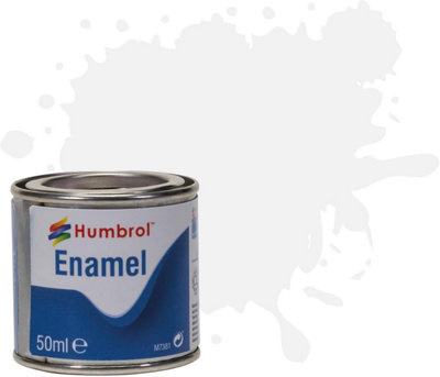 Humbrol Tinlet No.34 Matt White 50Ml from B&Q