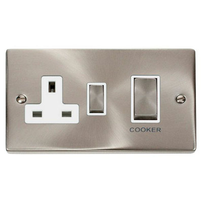 Click Scolmore Click Vpsc504Wh Deco 45A Dp Cooker Control Unit from B&Q
