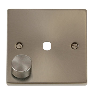Click Scolmore Deco Unfurnished Dimmer Plate And Knob Satin ChromeVpsc140Pl from B&Q