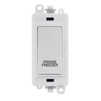 Click Scolmore Click Gridpro 20A Double Pole Switch With Engraving Polar White from B&Q