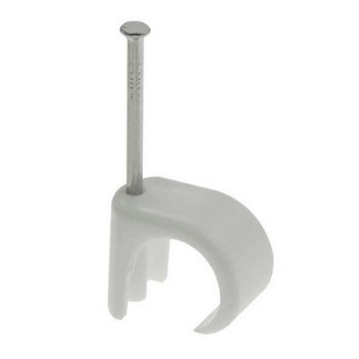 Unicrimp Q-Crimp Round Clips White 5mm X 7mm Qrc6 from B&Q