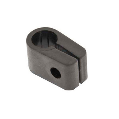 Unicrimp Cable Cleat 20.3mm Black Qc8 from B&Q