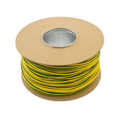Unicrimp Q-Crimp Pvc Earth Sleeving Green And Yellow 100M X 4mm Qes4 from B&Q