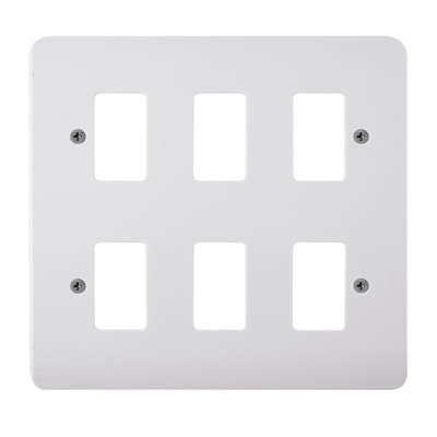 Click Scolmore Click Cma20506 Gridpro Mode 6 Gang Front Plate from B&Q