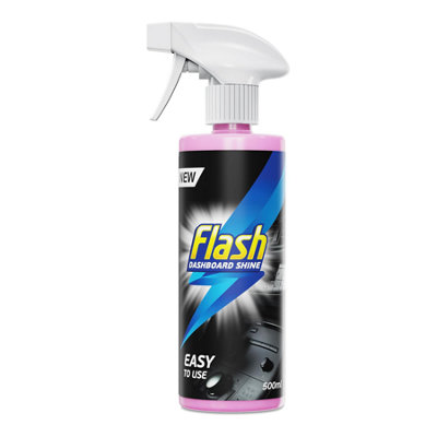 Flash Car Dashboard & Cockpit Cleaner 500Ml Interior Plastic Shine Spray from B&Q