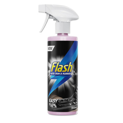 Flash Trim & Rubber Care Dashboard Bumper Protector & Cleaner Spray 500Ml from B&Q