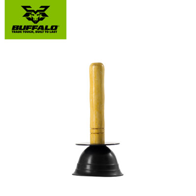 Buffalo Small Rubber Cup Sink & Basin Plunger from B&Q