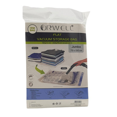 B&Q -  Flat Vacuum Storage Bag Jumbo 73 X 130Cm 1Pk