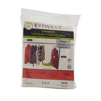 B&Q -  Hanging Vacuum Storage Bag Large 70 X 104Cm 1Pk