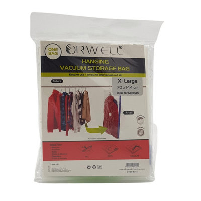 B&Q -  Hanging Vacuum Storage Bag X-Large 70 X 144Cm 1Pk
