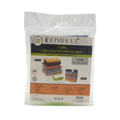 B&Q -  Cube Vacuum Storage Bag Large 55 X 60 X 35Cm 1Pk