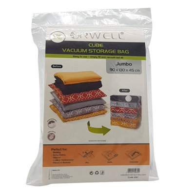 B&Q -  Cube Vacuum Storage Bag Jumbo 90 X 110 X 45Cm 1Pk