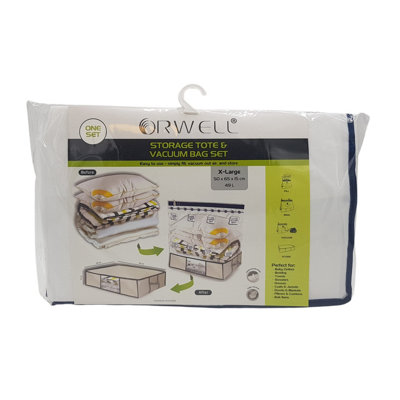 B&Q -  Storage Tote & Vacuum Bag Set X-Large 1Pk