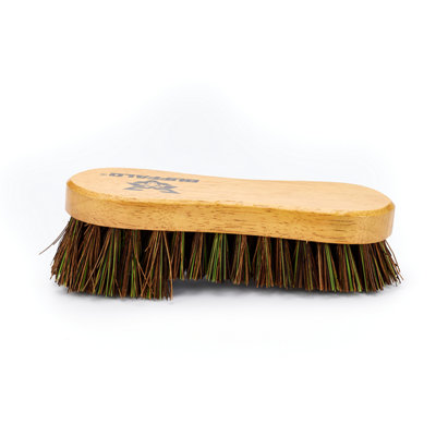 Buffalo Single Wing Tough Bassine Mix Wooden Scrubbing Hand Brush from B&Q