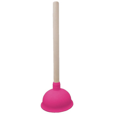 Buffalo Pop Rubber Plunger With Powerful Suction Cup For Toilets-Sink-Drain Pink from B&Q