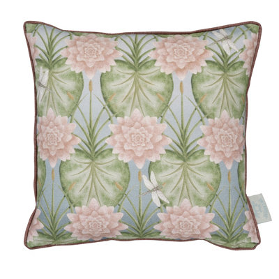 The Chateau By Angel StrawbridgeLily Garden Eau De Nil 43X43Cm Cushion from B&Q