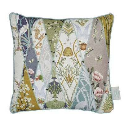 The Chateau By Angel StrawbridgeNouveau Wallpaper Museum Multi 43X43Cm Cushion from B&Q