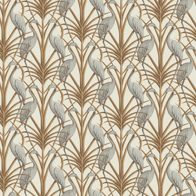 The Chateau By Angel StrawbridgeNouveau Heron Cream Wallpaper from B&Q