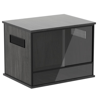 Prorep Wooden Modern Reptile Vivarium Snake Lizard Housing 60X45X45Cm Black from B&Q