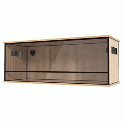 Prorep Wooden Modern Reptile Vivarium Snake Lizard Housing 120X45X45Cm Oak from B&Q